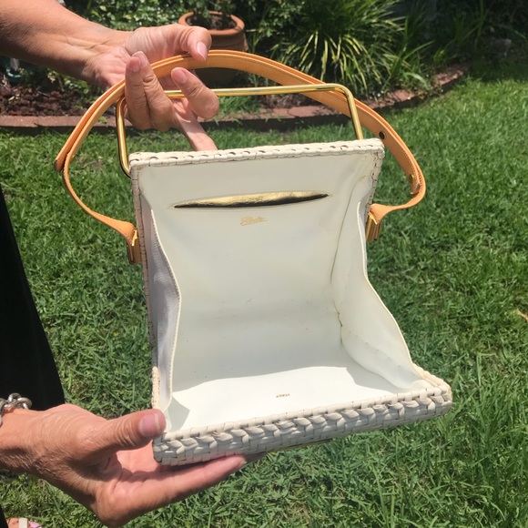 Ivory Wicker Rodo Bag - Picture 6 of 8